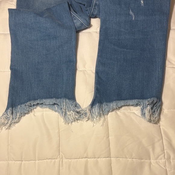 KanCan Estilo Frayed Hem Blue Sraignt Leg Jeans size 11 - Picture 9 of 10